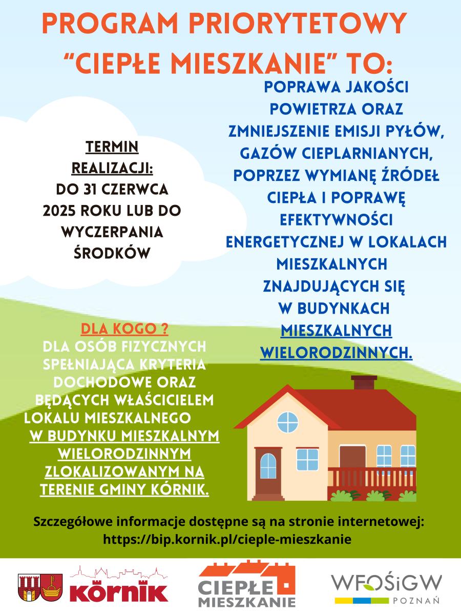 Plakat programu Ciepłe Mieszkanie