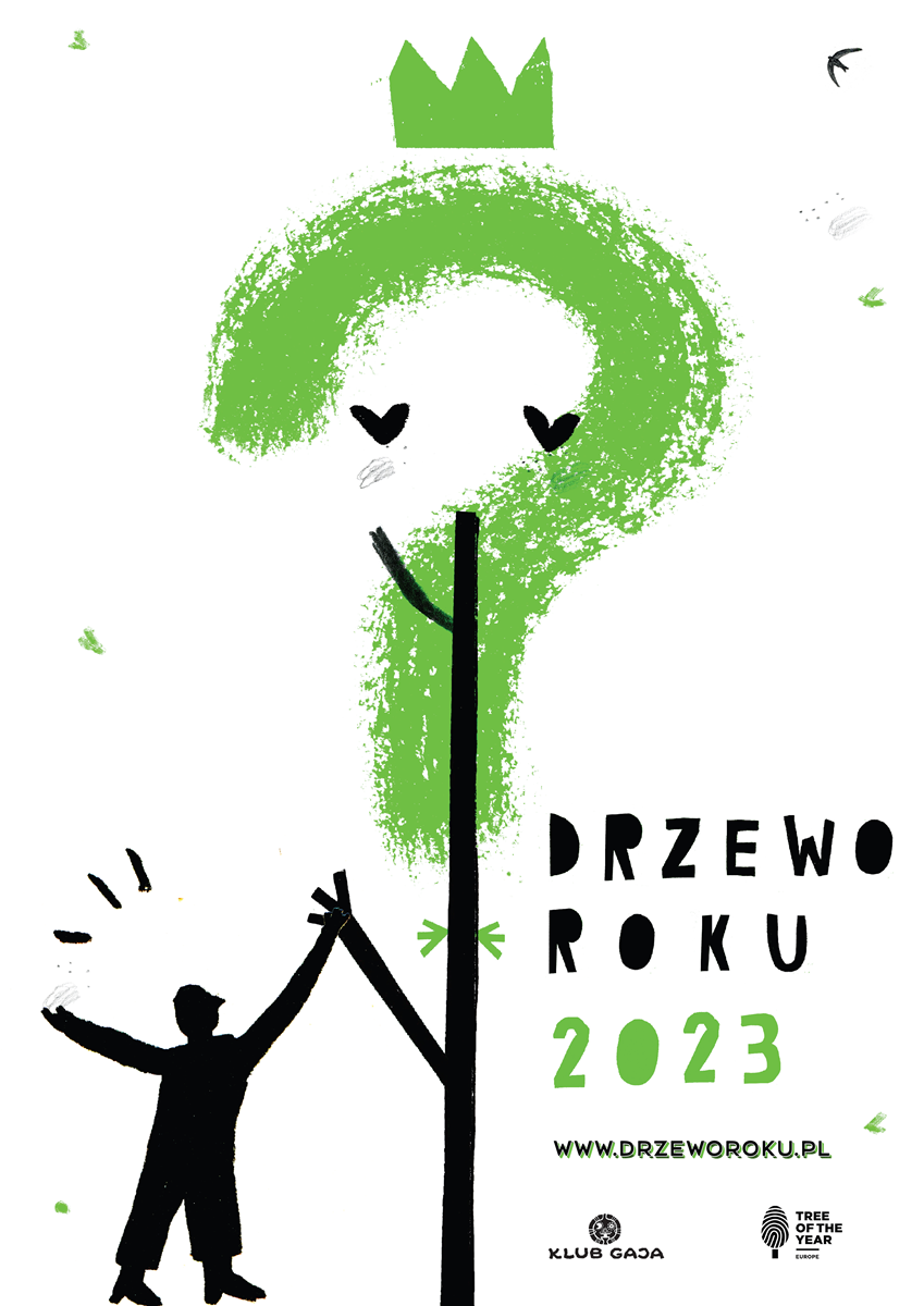 Plakat konkursu &quot;Drzewo roku 2023&quot;