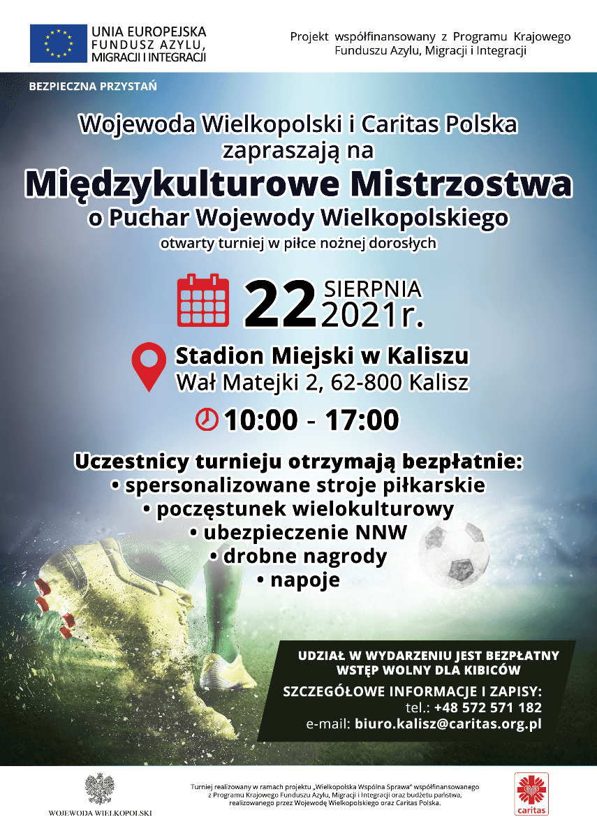 Plakat Międzykulturowe Mistrzostwa o Puchar Wojewody Wielkopolskiego
