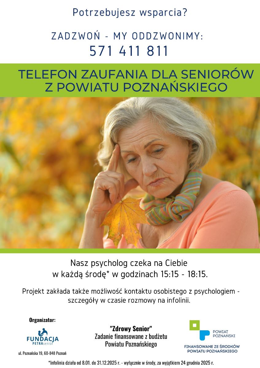 Plakat programu Zdrowy Senior