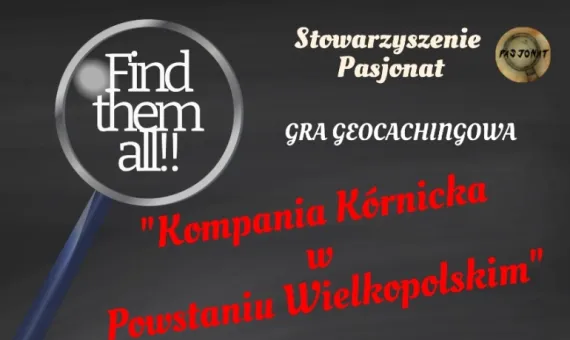 Baner gry geocoachingowej "Kompania kórnicka w Powstaniu Wielkopolskim"
