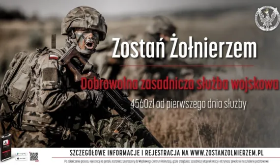 Baner informacyjny - akcja Zostań żołnierzem