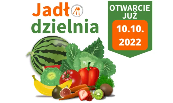 Baner informujący o otwarciu Jadłodzielni w Kórniku