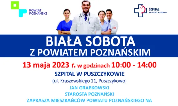 Baner informacyjny - Biała Sobota w Powiecie Poznańskim