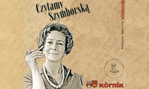 Baner promujący konkurs "Czytamy Szymborską"