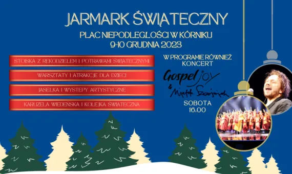 Baner informacyjny - Jarmark Świąteczny w Kórniku