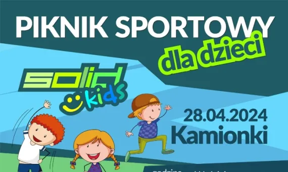 Baner informacyjny - piknik sportowy dla dzieci SOLID Kids