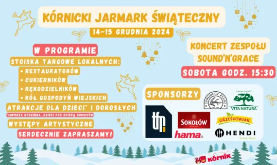 Baner promocyjny - Kórnicki Jarmark Świąteczny 2024