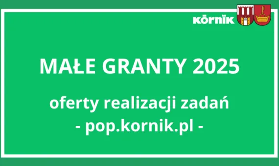 Informacja na temat publikacji małych grantów