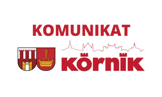 Komunikat z logo Kórnika