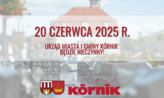 Baner informacyjny - urząd nieczynny