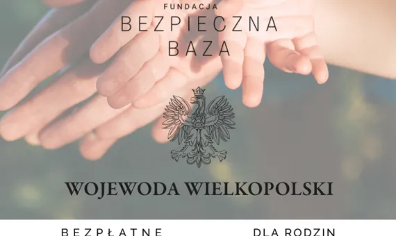 Baner promujący działanie Fundacji Bezpieczna Baza