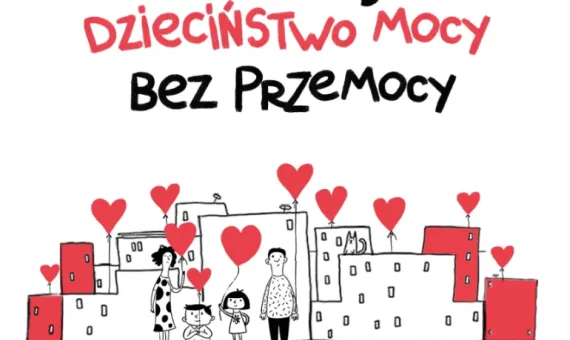 Wspieraj dzieciństwo bez przemocy - baner promujący akcję