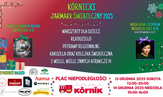 Baner promocyjny - Kórnicki Jarmark Świąteczny 2025