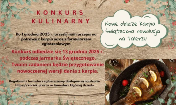 Plakat Konkursu Kulinarnego