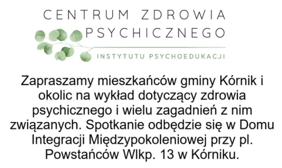 Baner informacyjny o wykładzie