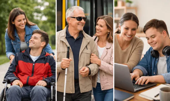 Grafika promująca program Asystent osoby niepełnosprawnej