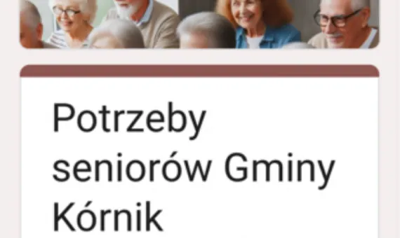 Baner informacyjny ankiety