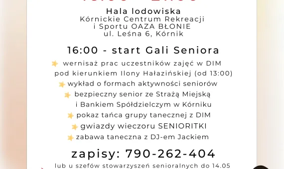 Plakat -Gala Seniora