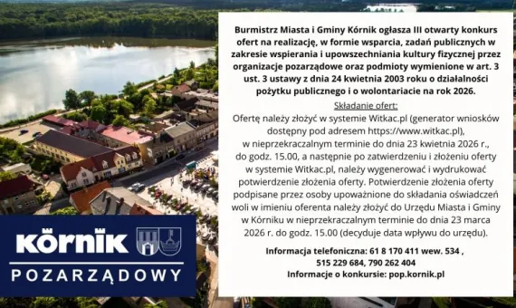 Baner promocyjny III Otwartego Konkursu Ofert