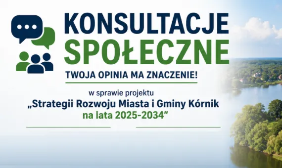 Grafika promująca Konsultacje społeczne