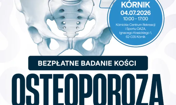 Baner informacyjny - bezpłatne badanie kości
