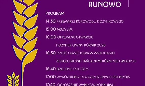 Plakat dożynki