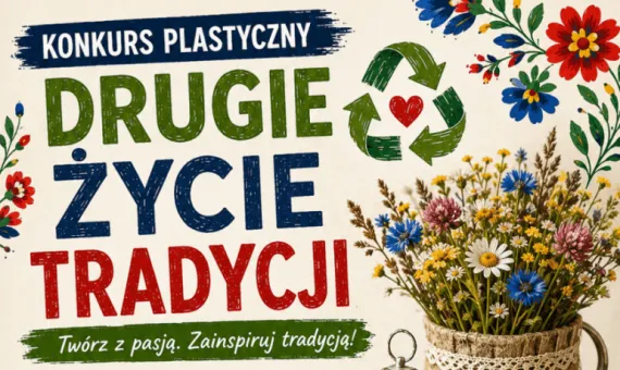 Baner promujący konkurs plastyczny 