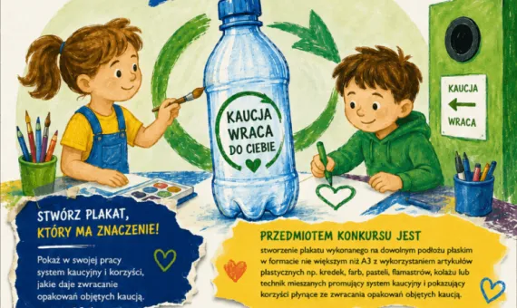 Baner promujący konkurs plastyczny 