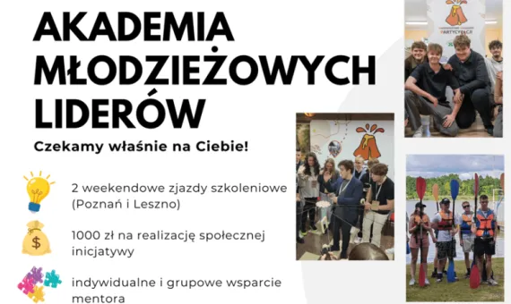 Baner informacyjny - Akademia Młodzieżowych Liderów