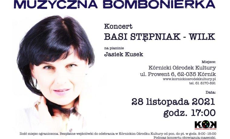 Baner promujący koncert Muzyczna Bombonierka