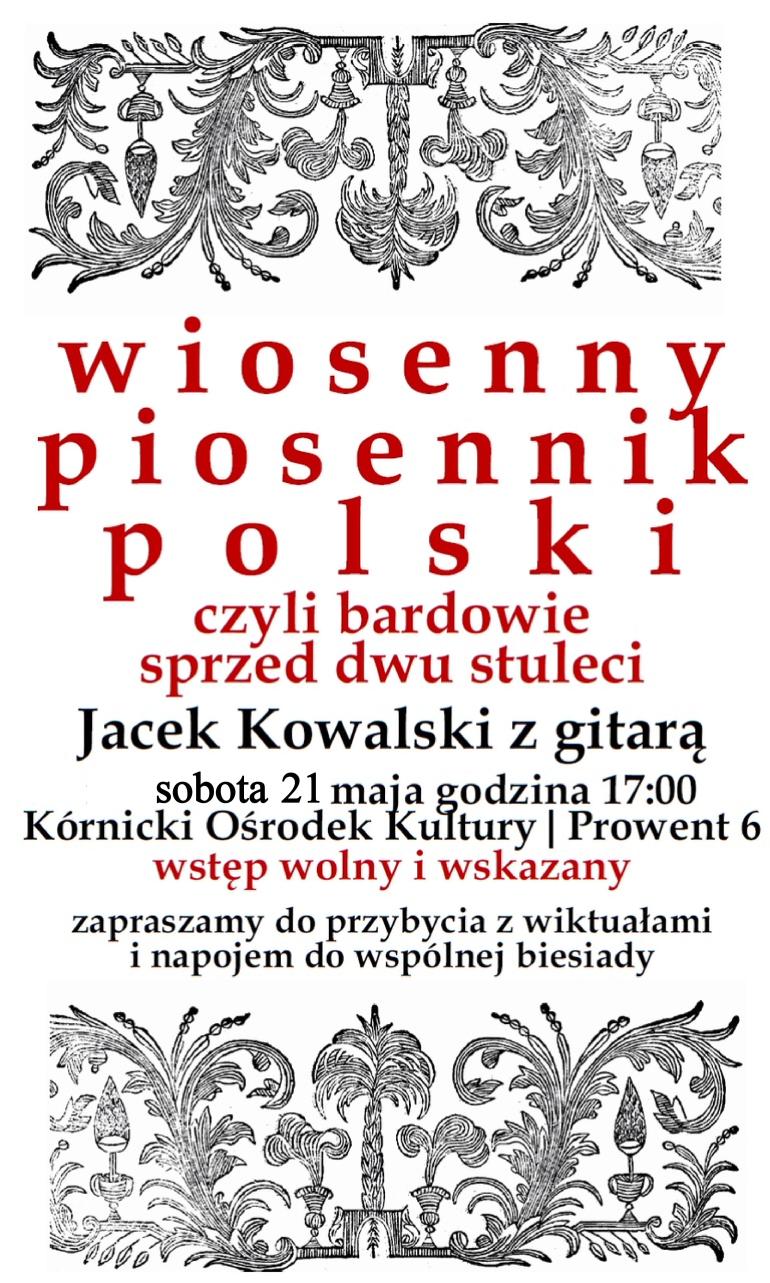 Wiosenny piosennik -plakat