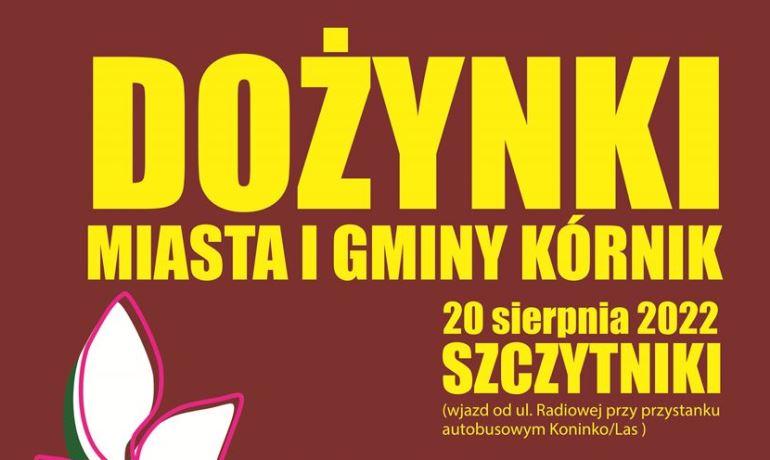 Baner promocyjny - Dożynki Miasta i Gminy Kórnik 2022