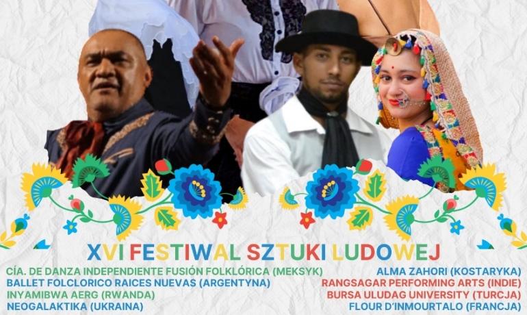 Baner promujący XVI Festiwal Sztuki Ludowej