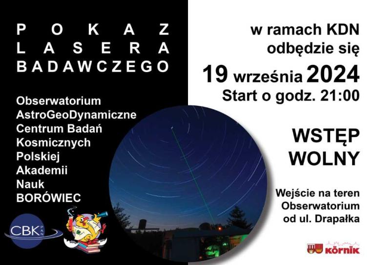 Pokaz lasera badawczego