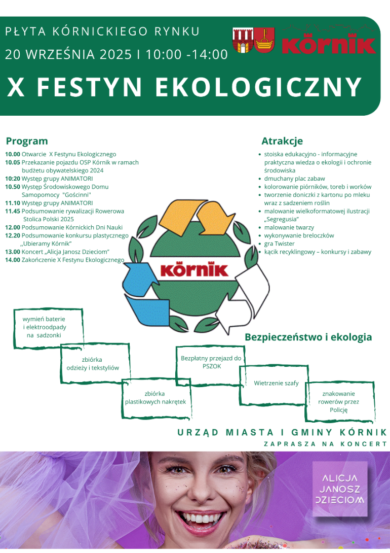 Plakat X Festynu Ekologicznego