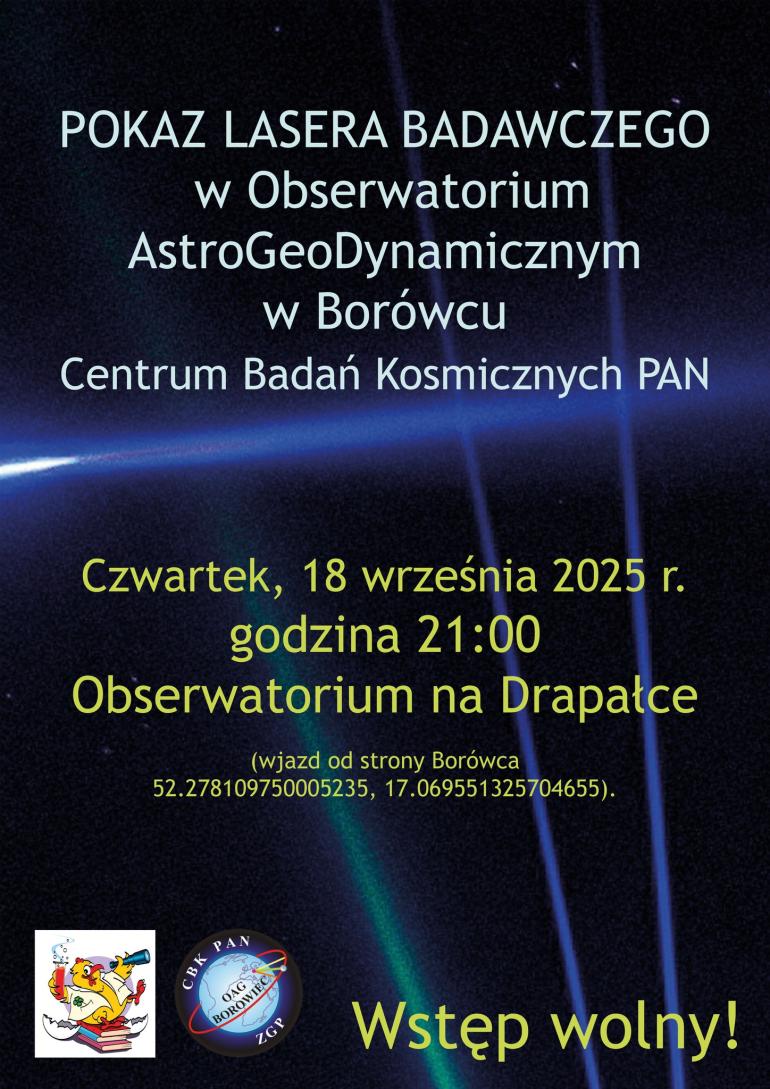 Pokaz lasera badawczego