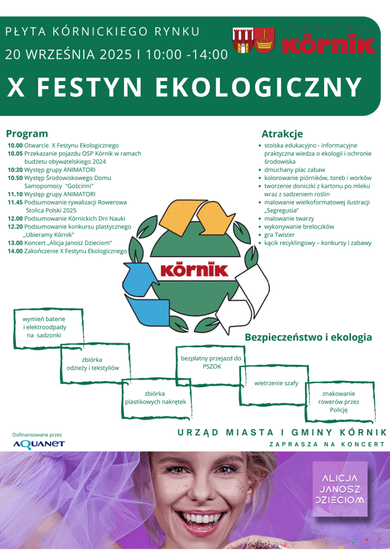 Plakat X Festynu Ekologicznego