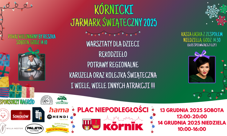 Baner promocyjny - Kórnicki Jarmark Świąteczny 2025
