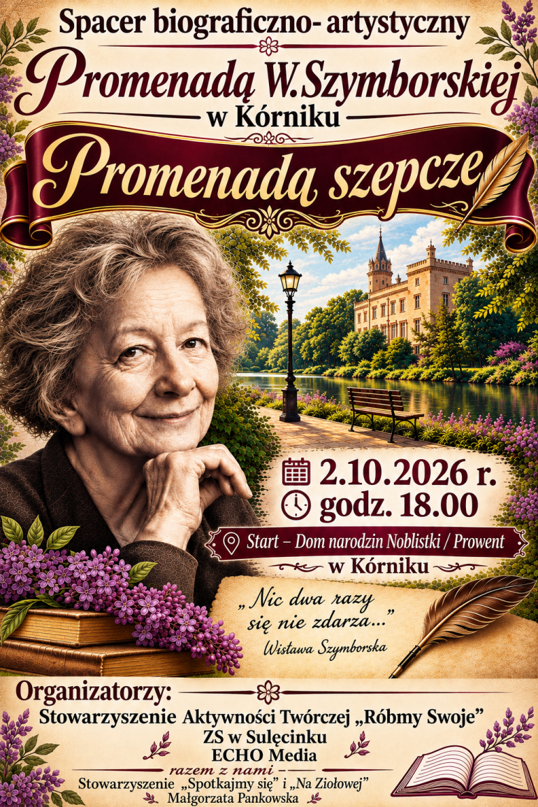 Plakat Spacer biograficzno-artystyczny