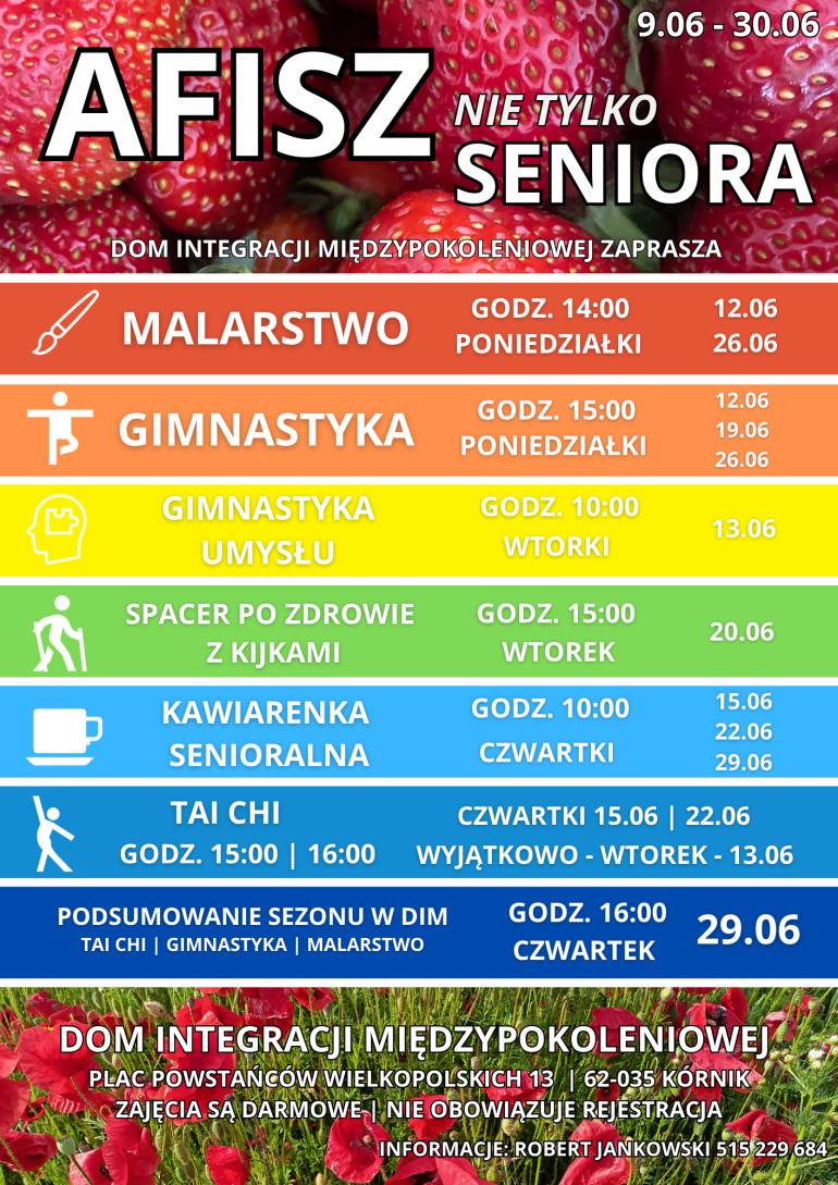 Plakat reklamujący wydarzenia