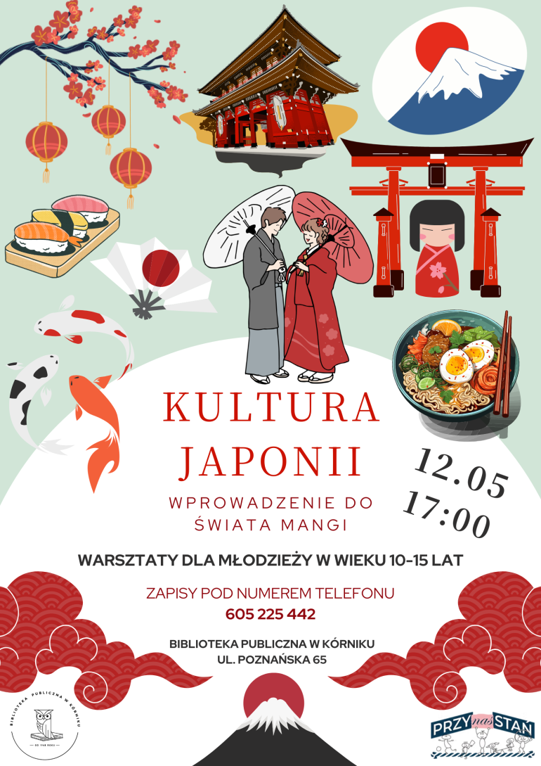 Plakat zajęć dla młodzieży w bibliotece