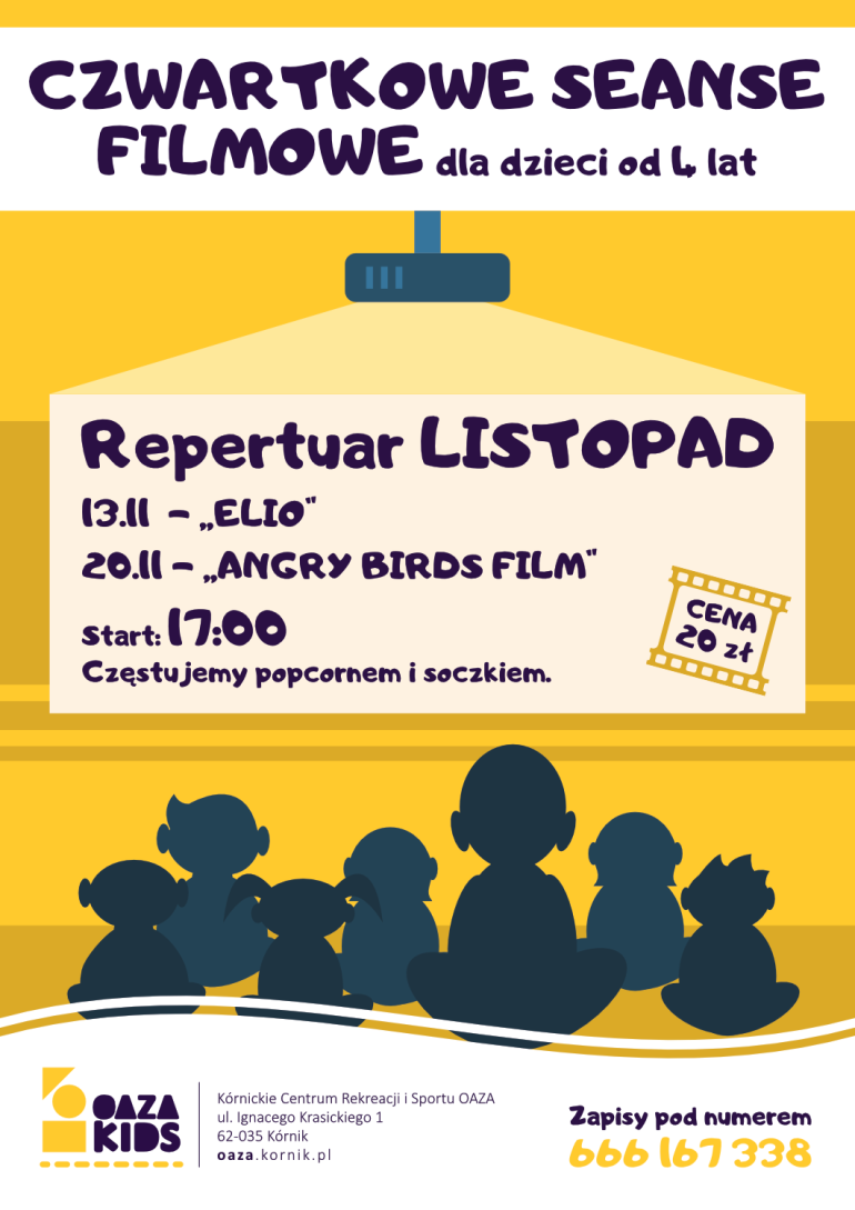 plakat seanse filmowe