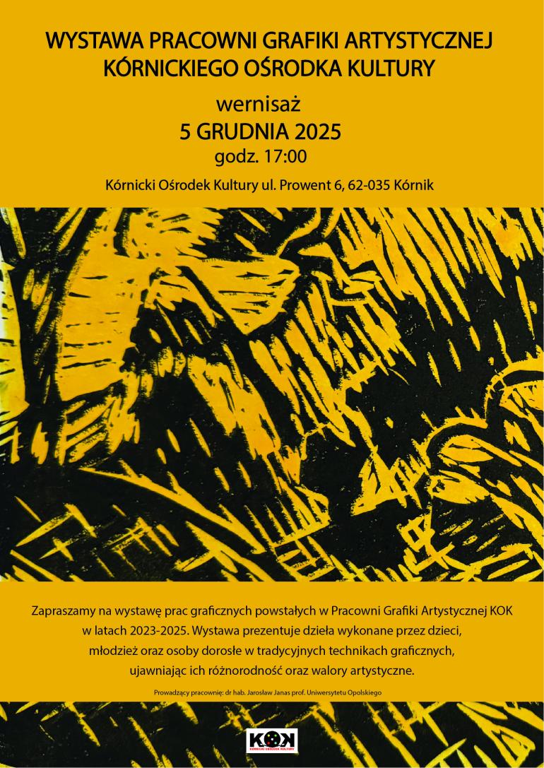 Czarny tekst na żółtym tle