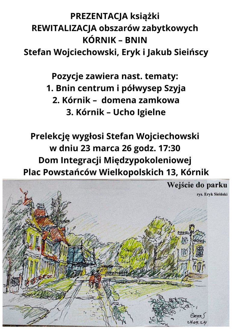 Plakat reklamujący wydarzenie.