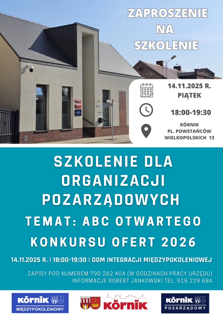 Plakat reklamujący wydarzenie.