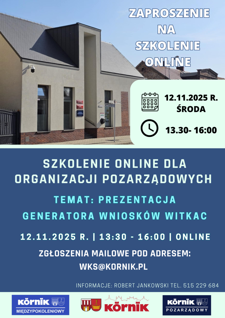 Plakat reklamujący wydarzenie.