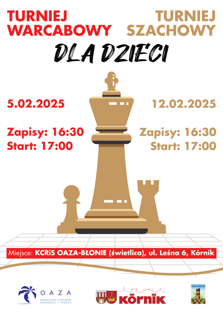 plakat turniej warcabowy
