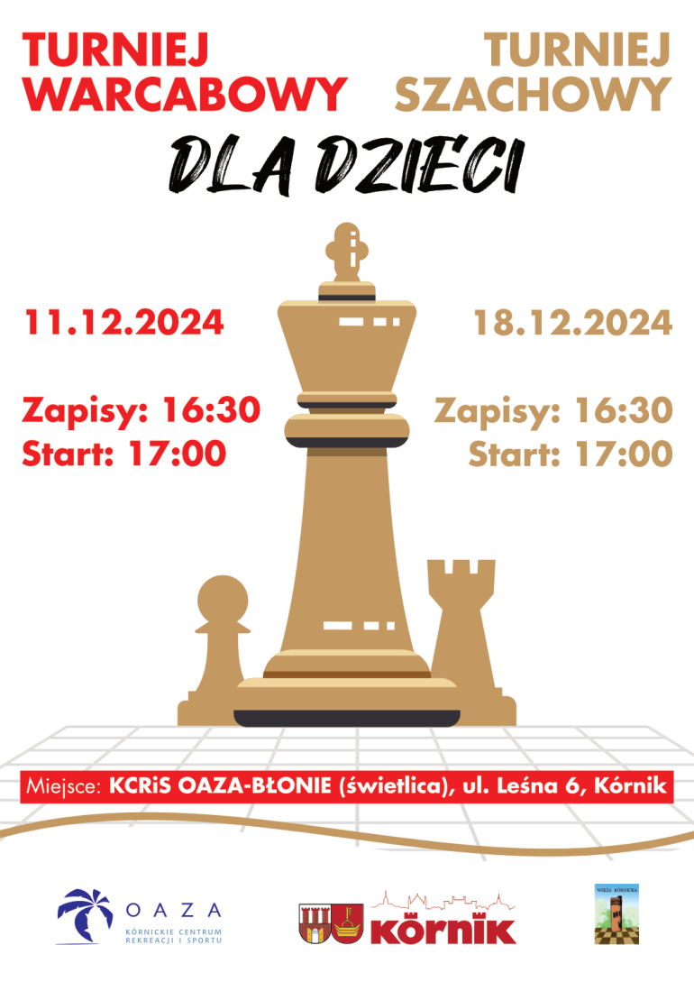 plakat turniej szachowy