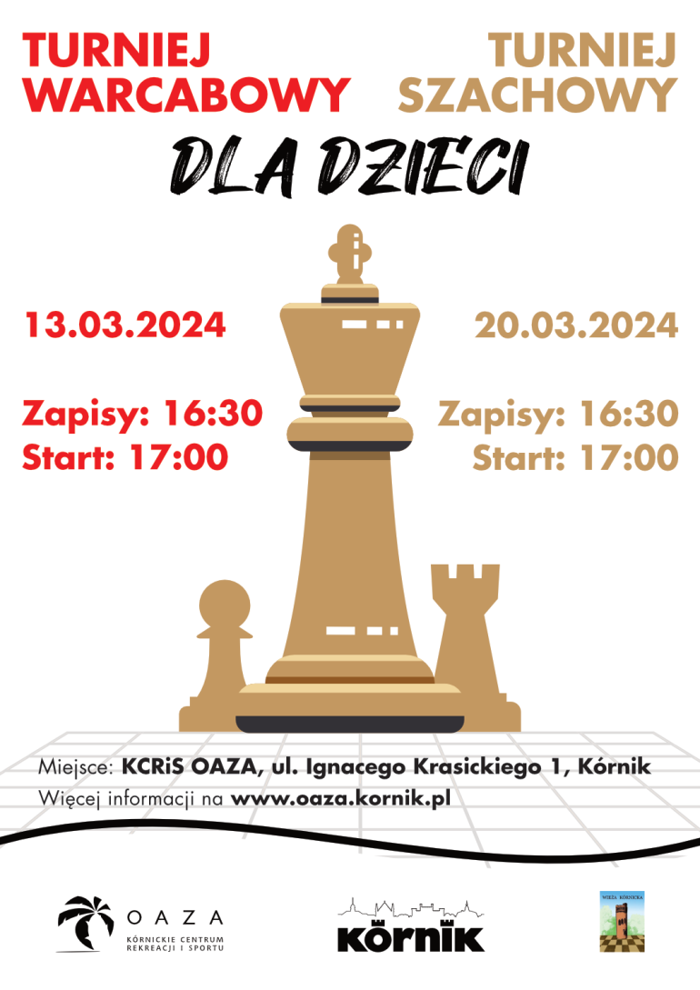 plakat turniej szachowy